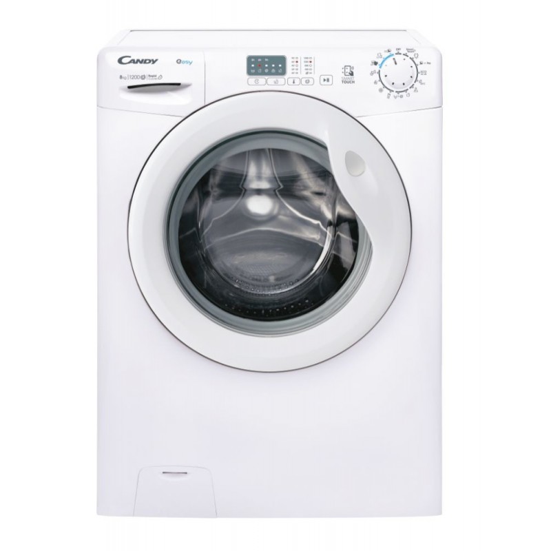 Candy Easy EY 1281DE 1-S machine à laver Charge avant 8 kg 1200 tr min D Blanc