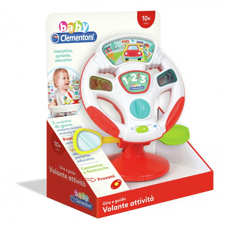Clementoni Turn and Drive Driving Activities jouet pour bébé accroché