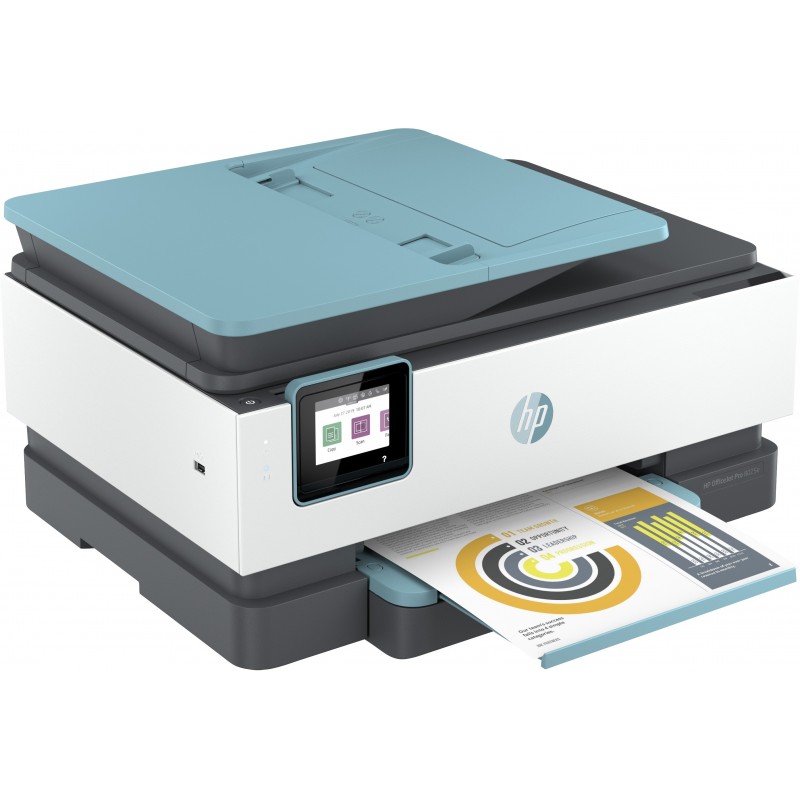 HP OfficeJet Pro 8025e All-in-One-Drucker, Zu Hause, Drucken, Kopieren, Scannen, Faxen, Automatische Dokumentenzuführung für 35