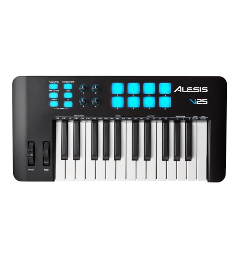 Alesis V25 MKII teclado MIDI 25 llaves USB Negro