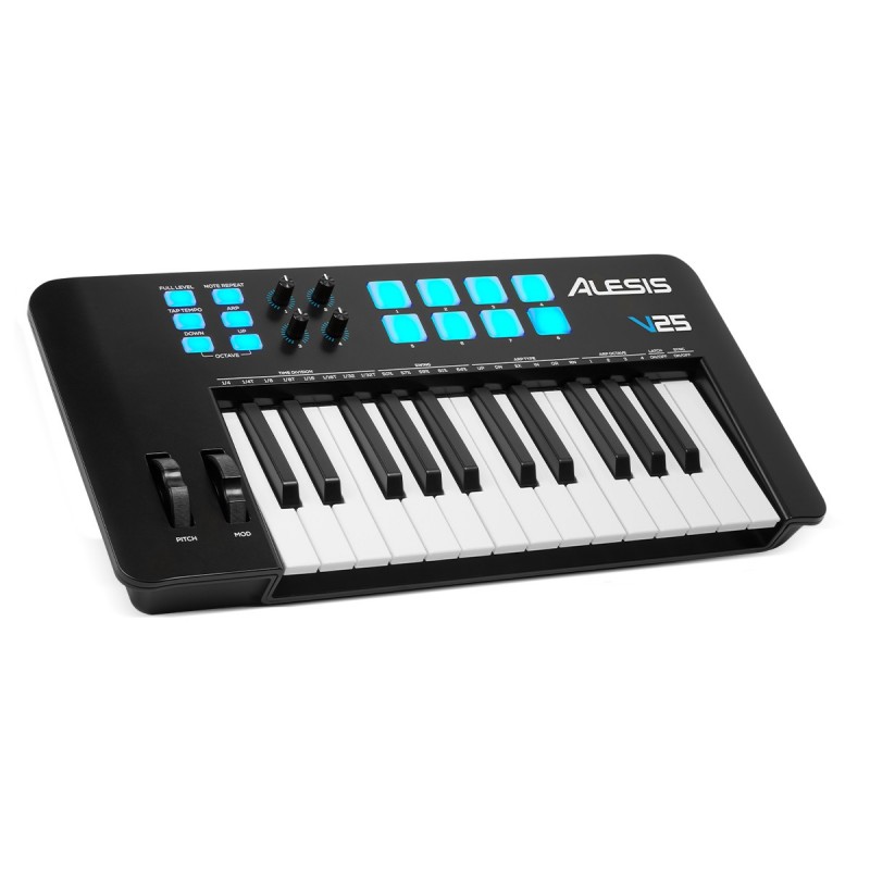 Alesis V25 MKII clavier MIDI 25 touche(s) USB Noir