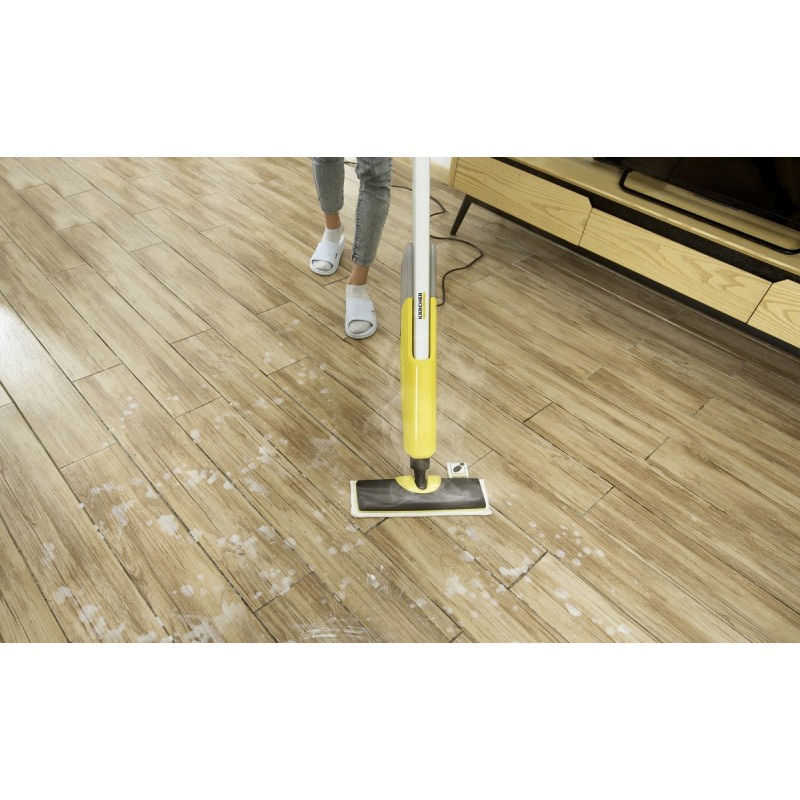 Kärcher SC 2 Upright EasyFix Pulitore a vapore verticale 0,4 L 1600 W Nero, Grigio, Bianco, Giallo