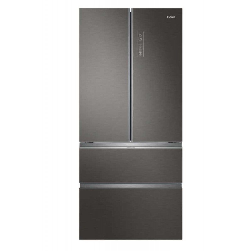 Haier FD 83 Serie 7 HB18FGSAAA frigo américain Autoportante 539 L E Argent, Titane