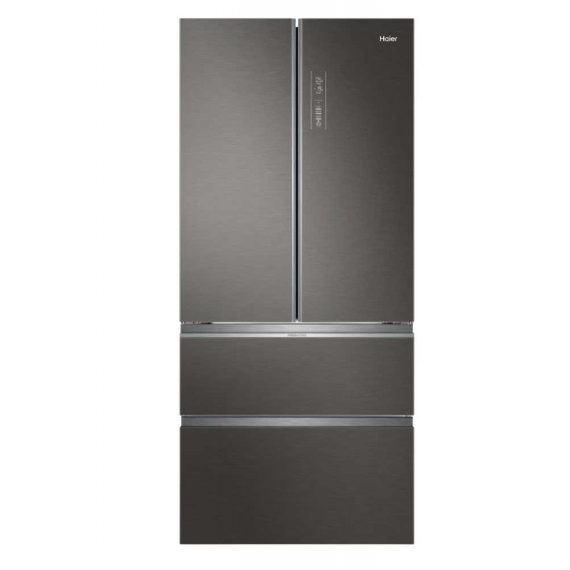 Haier FD 83 Serie 7 HB18FGSAAA frigorifero side-by-side Libera installazione 539 L E Argento, Titanio