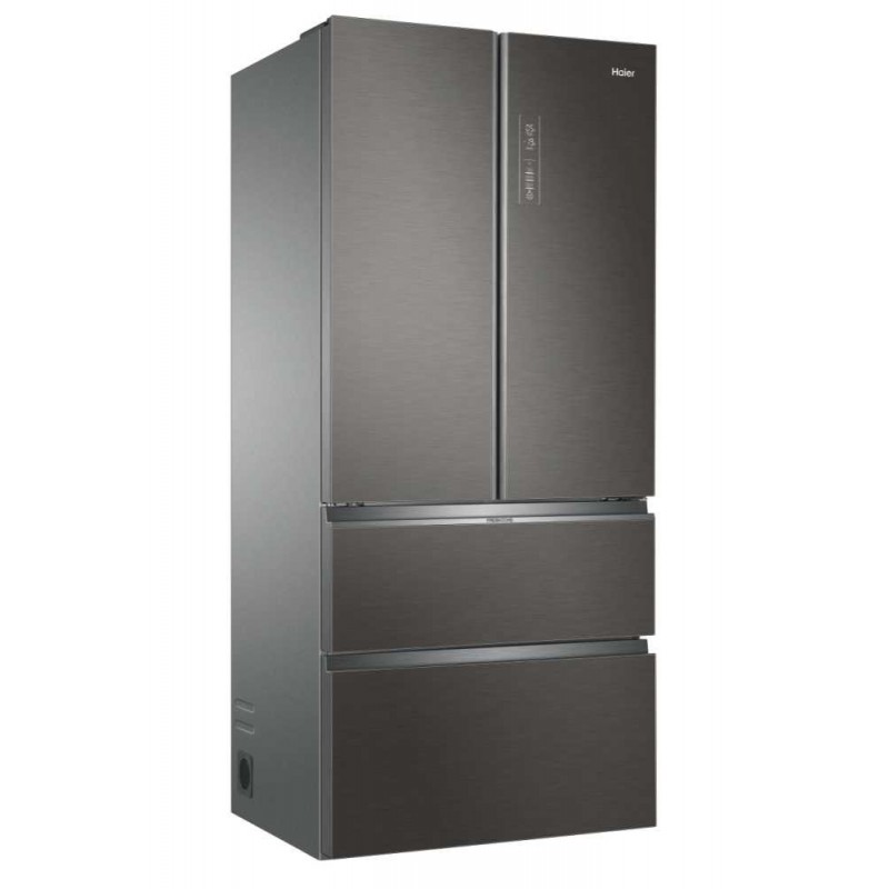 Haier FD 83 Serie 7 HB18FGSAAA frigo américain Autoportante 539 L E Argent, Titane