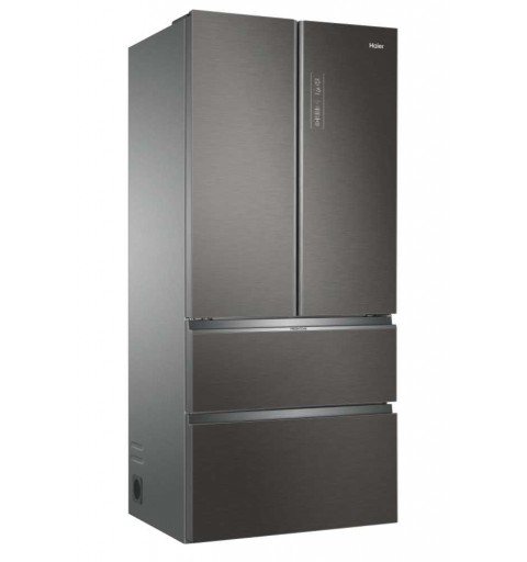 Haier FD 83 Serie 7 HB18FGSAAA frigo américain Autoportante 539 L E Argent, Titane