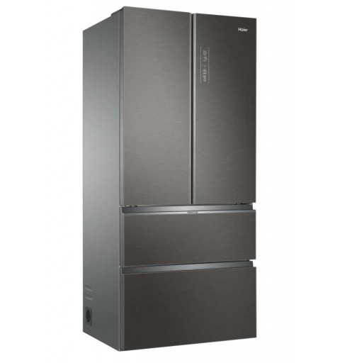 Haier FD 83 Serie 7 HB18FGSAAA frigorifero side-by-side Libera installazione 539 L E Argento, Titanio