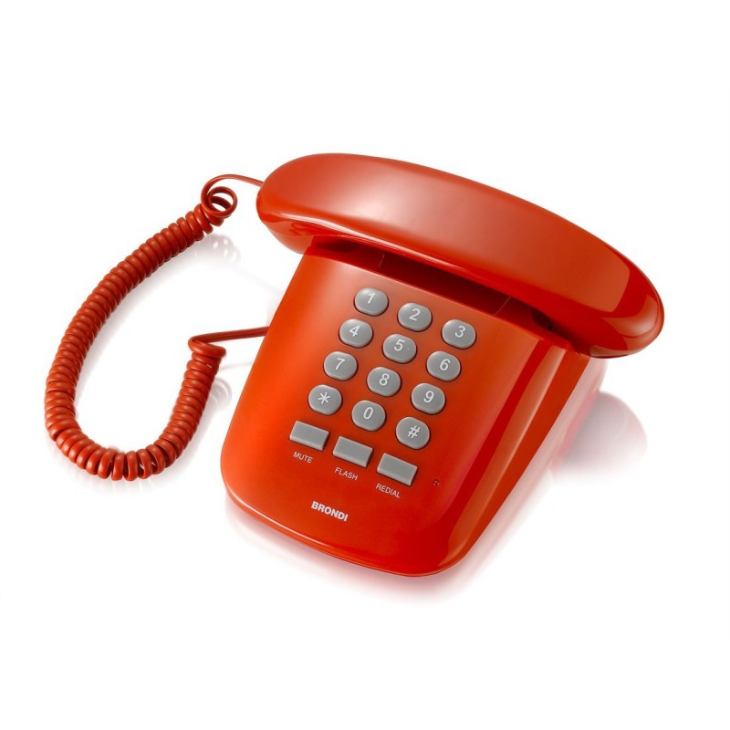 Brondi Sirio Téléphone analogique Rouge Brondi Sirio Téléphone analogique Rouge