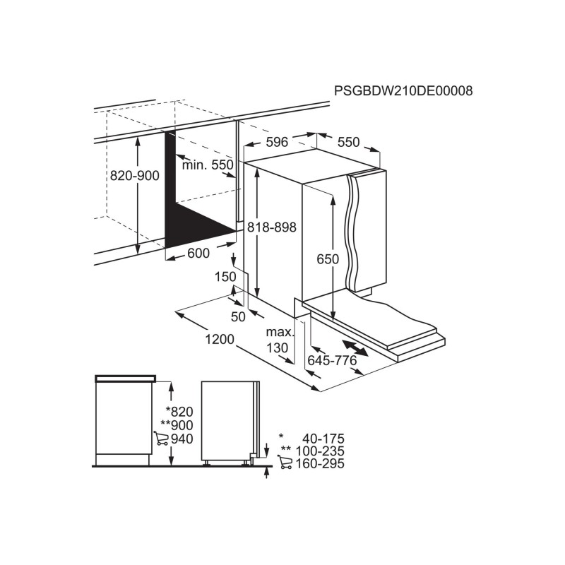 Electrolux KEAD7200L A scomparsa totale 13 coperti E