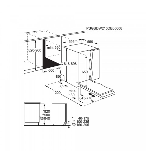 Electrolux KEAD7200L A scomparsa totale 13 coperti E