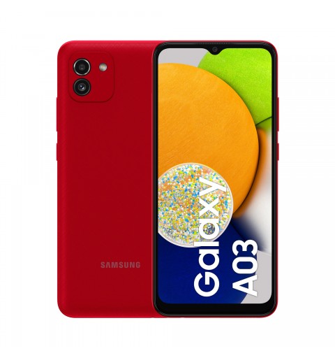 Samsung Galaxy A03 SM-A035G DSN 16,5 cm (6.5 Zoll) Dual-SIM Android 11 4G Mini-USB B 4 GB 64 GB 5000 mAh Rot