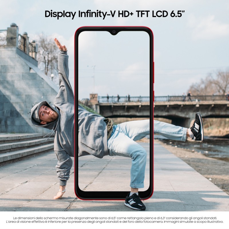 Samsung Galaxy A03 SM-A035G DSN 16,5 cm (6.5 Zoll) Dual-SIM Android 11 4G Mini-USB B 4 GB 64 GB 5000 mAh Rot