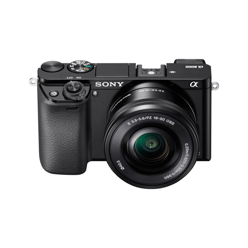 Sony Alpha 6000L, fotocamera mirrorless con obiettivo 16-50 mm, attacco E, sensore APS-C, 24.3 MP