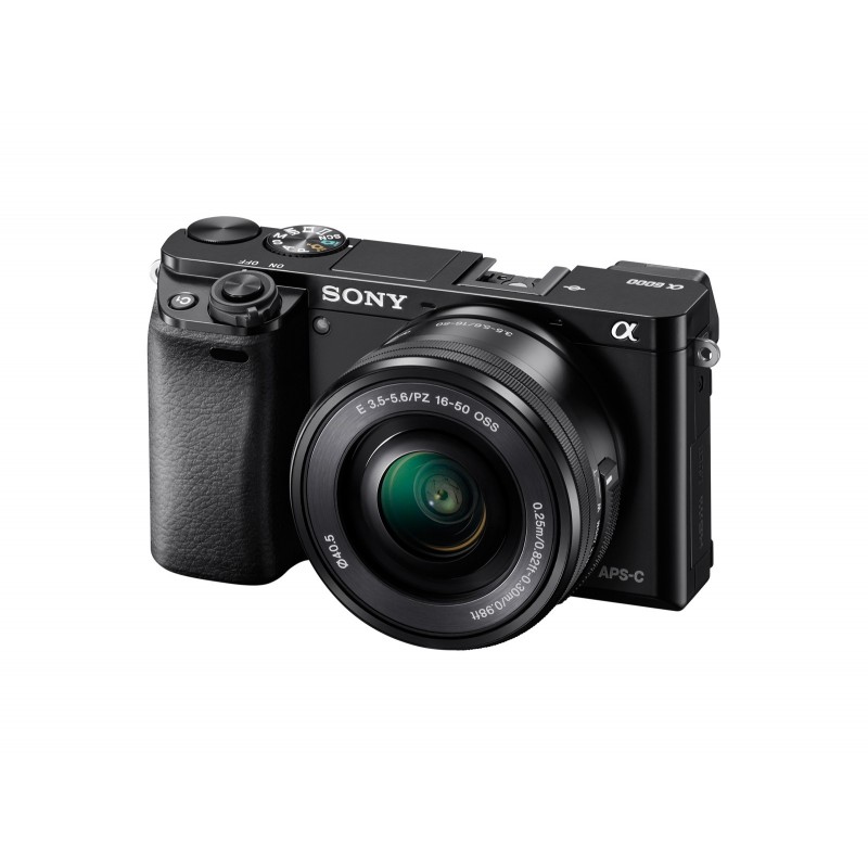 Sony Alpha 6000L, fotocamera mirrorless con obiettivo 16-50 mm, attacco E, sensore APS-C, 24.3 MP