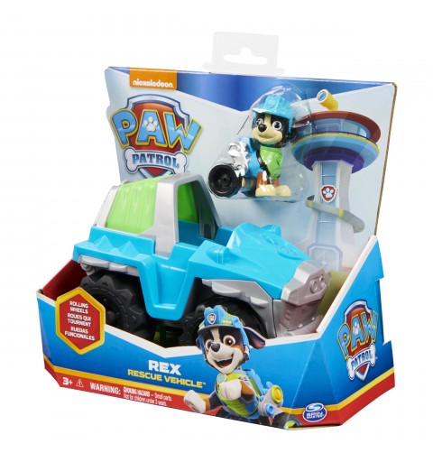 PAW Patrol , Rex’s Dinosaur Rescue Vehicle with Collectible Action Figure, Kids Toys for Ages 3 and Up