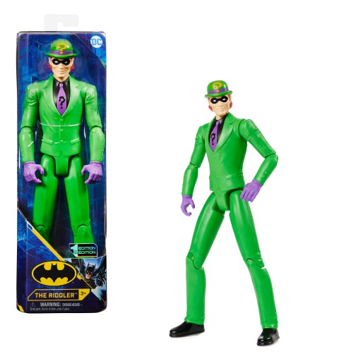 DC Comics Batman 12-inch The Riddler Action Figure, Kids Toys for Boys Aged 3 and up