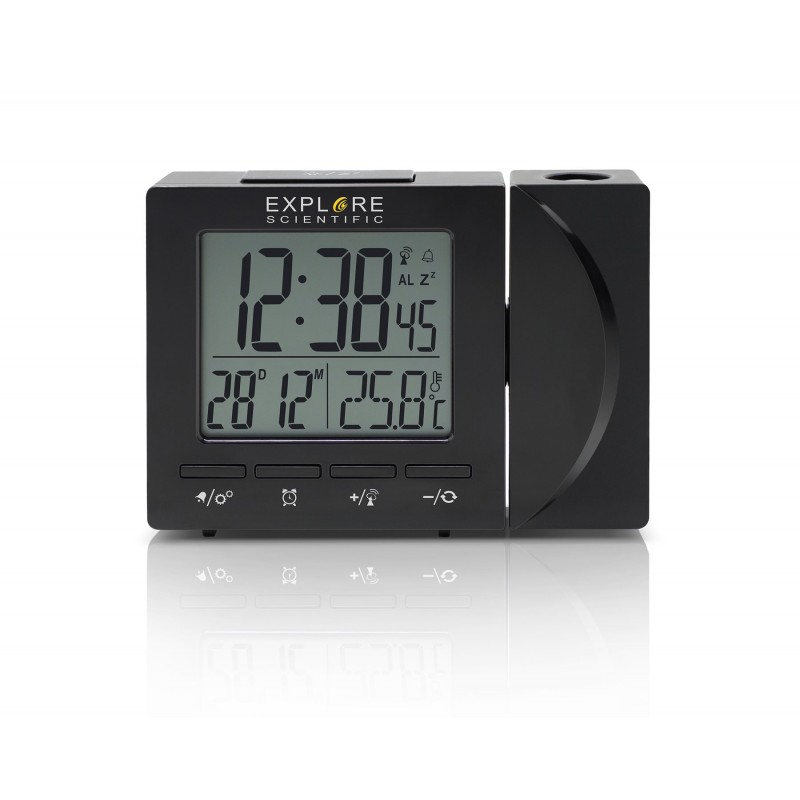 Explore Scientific RDP1001BLK Wecker Digitaler Wecker Schwarz