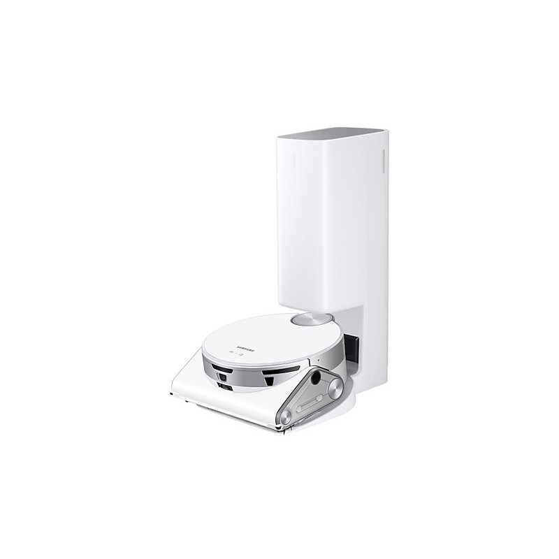 Samsung Jet Bot AI+ aspiradora robotizada 0,2 L Sin bolsa Plata, Blanco