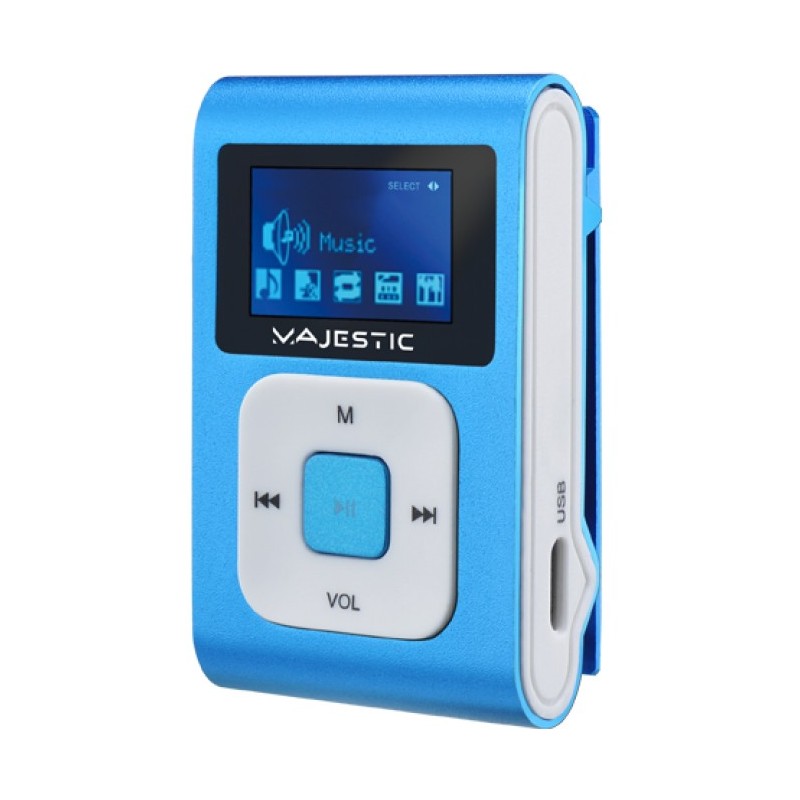 New Majestic SDB-3249R Lettore MP3 32 GB Blu, Bianco
