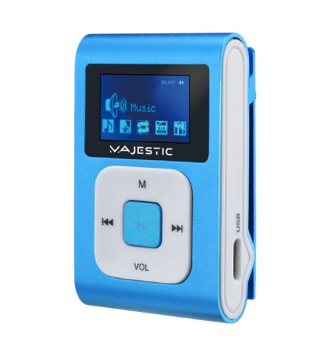 New Majestic SDB-3249R Lecteur MP3 32 Go Bleu, Blanc