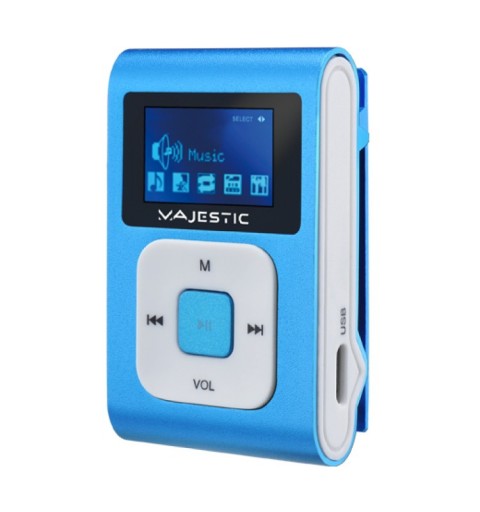 New Majestic SDB-3249R MP3 Spieler 32 GB Blau, Weiß