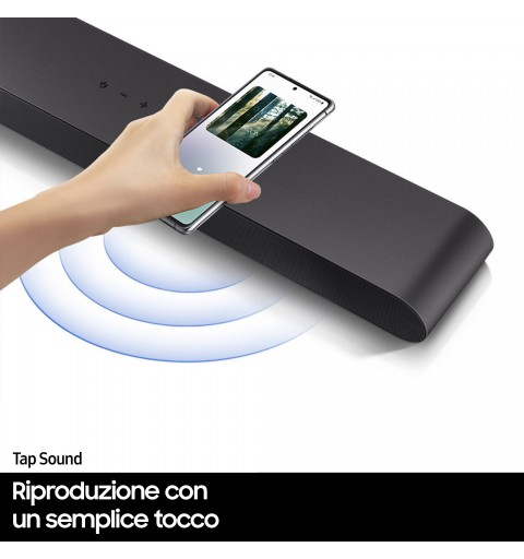 Samsung Soundbar HW-S50B ZF 3 canali 140W 2022, suono bilanciato e uniforme, music mode, tap sound