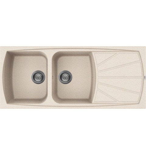 Elleci Living 500 Top-mounted sink Rectangular Granitek