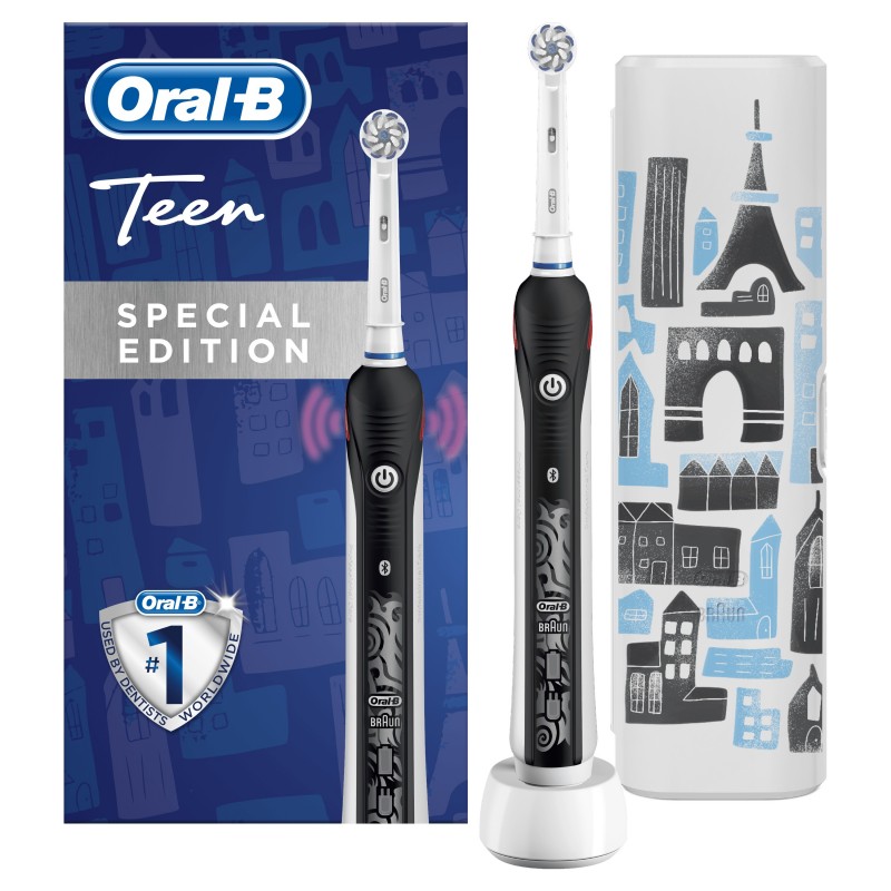 Oral-B SmartSeries 80336913 brosse à dents électrique Adolescents Brosse à dents rotative Noir, Blanc