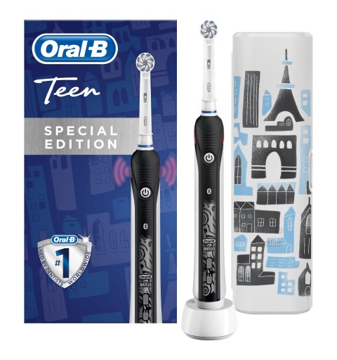 Oral-B SmartSeries 80336913 Elektrische Zahnbürste Teenager Rotierende Zahnbürste Schwarz, Weiß