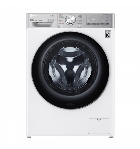 LG F2DV9S8H2E lavadora-secadora Independiente Carga frontal Blanco E