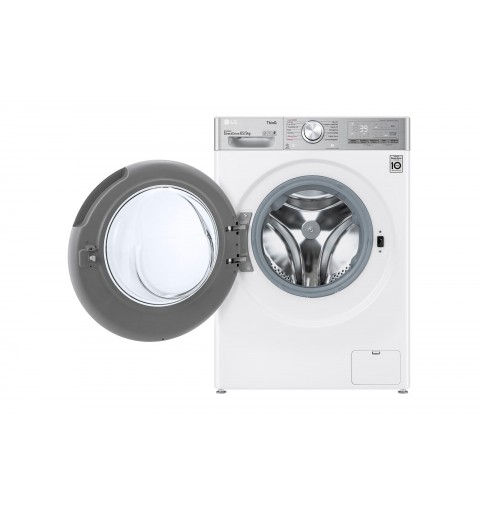 LG F2DV9S8H2E machine à laver avec sèche linge Autoportante Charge avant Blanc E