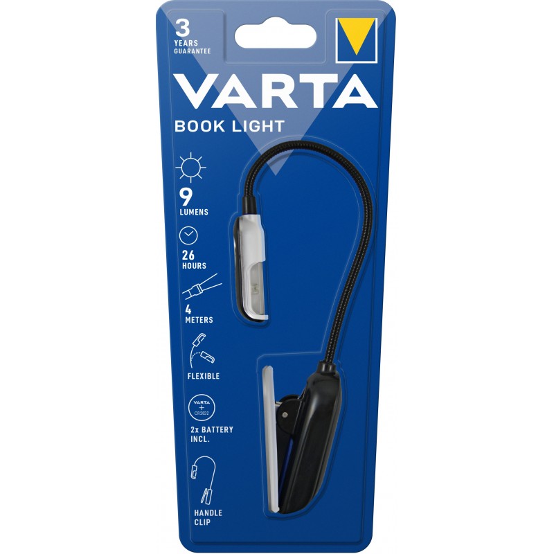 Varta 16618101421 Negro, Plata Linterna de clip LED