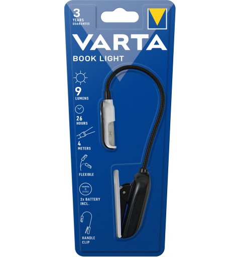 Varta 16618101421 Negro, Plata Linterna de clip LED