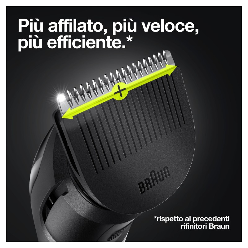 Braun All-in-one Rifinitore Tutto-In-Uno 5 MGK5355, Regolabarba Uomo 7-In-1, Tagliacapelli, Per Viso, Capelli