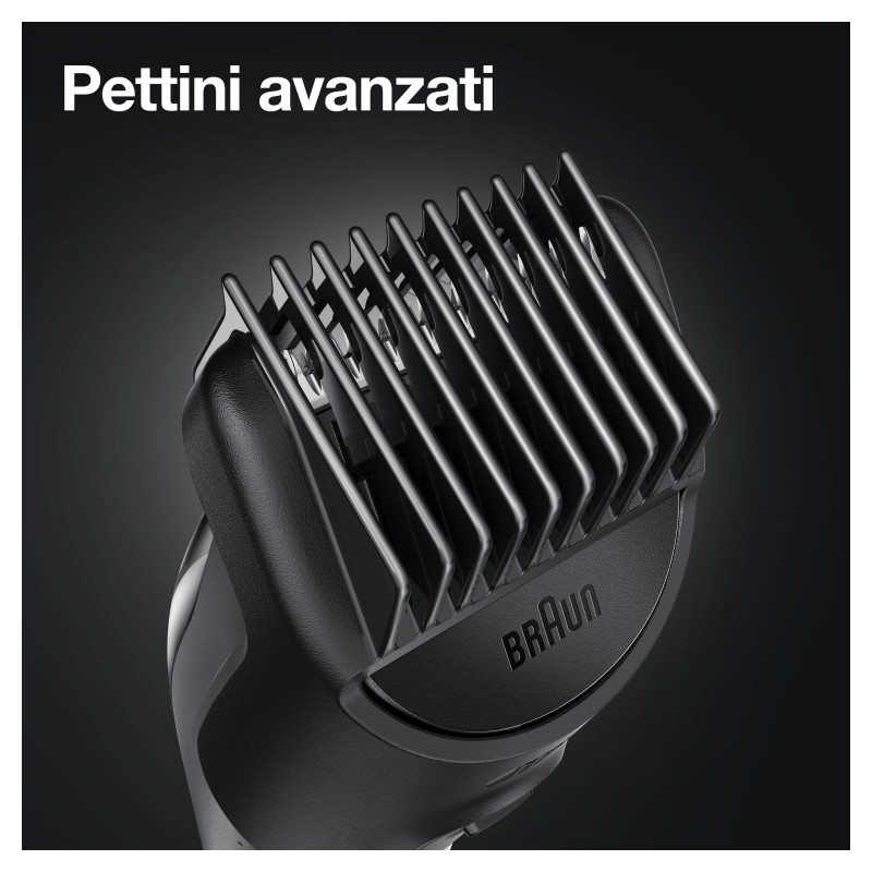 Braun All-in-one Rifinitore Tutto-In-Uno 5 MGK5355, Regolabarba Uomo 7-In-1, Tagliacapelli, Per Viso, Capelli