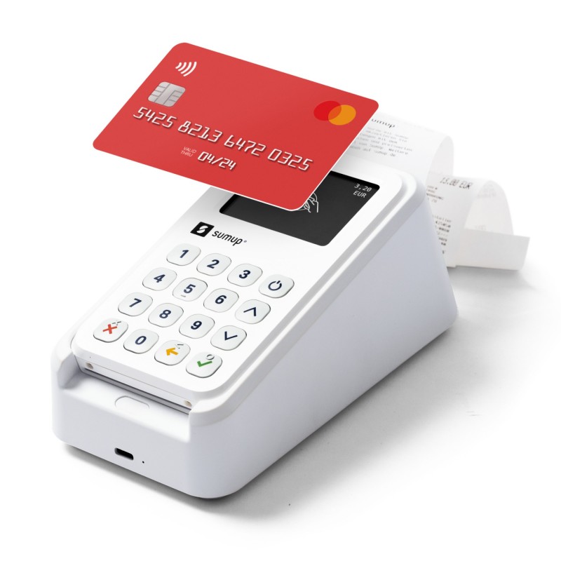 SumUp 3G+ Payment Kit lector de tarjeta inteligente Interior exterior Wi-Fi + 3G Blanco
