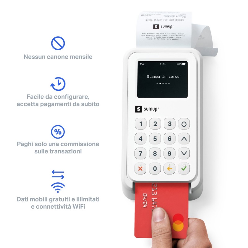 SumUp 3G+ Payment Kit smart card reader Indoor outdoor Wi-Fi + 3G White