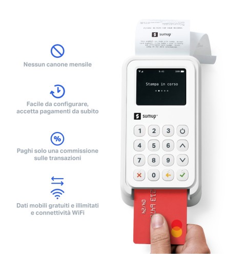 SumUp 3G+ Payment Kit smart card reader Indoor outdoor Wi-Fi + 3G White