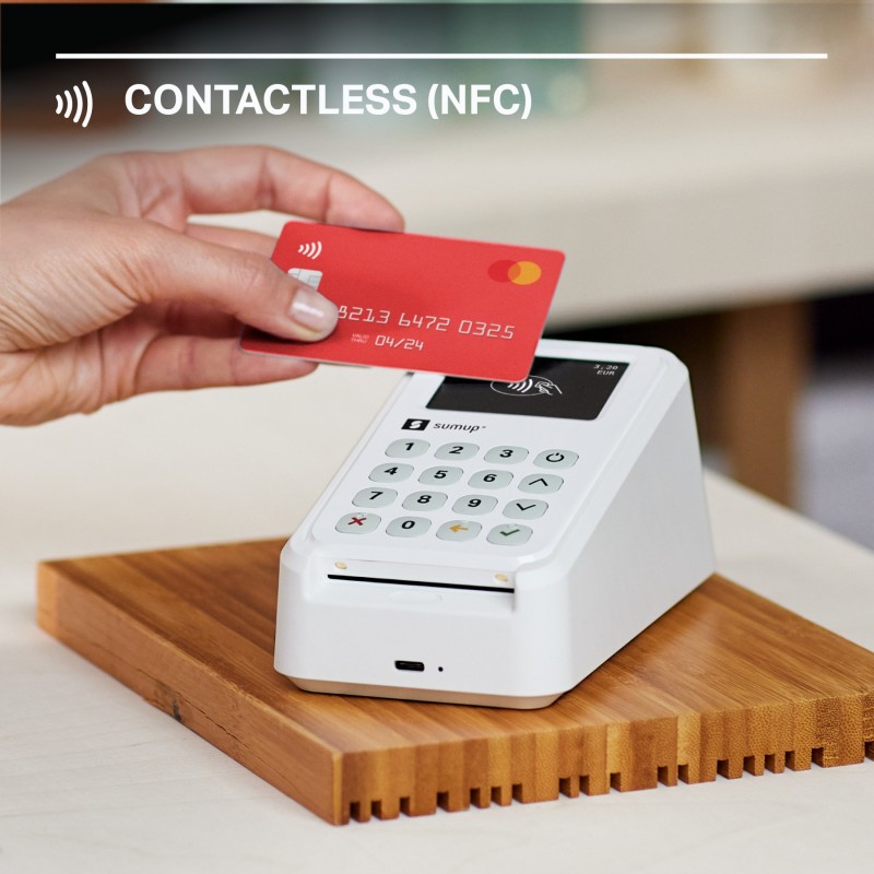 SumUp 3G+ Payment Kit lecteur de cartes à puce Intérieur & extérieur Wi-Fi + 3G Blanc