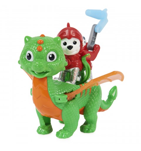 PAW Patrol PAT' PATROUILLE RESCUE KNIGHTS - PACK 2 FIGURINES CHASE + DRAGON - Pars en Sauvetage Pat' Patrouille Mission