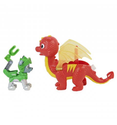 PAW Patrol PAT' PATROUILLE RESCUE KNIGHTS - PACK 2 FIGURINES CHASE + DRAGON - Pars en Sauvetage Pat' Patrouille Mission
