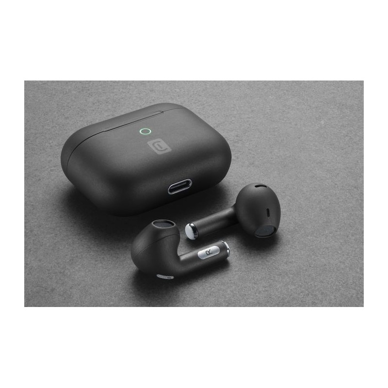 Cellularline Crystal Casque Sans fil Ecouteurs Appels Musique Bluetooth Noir