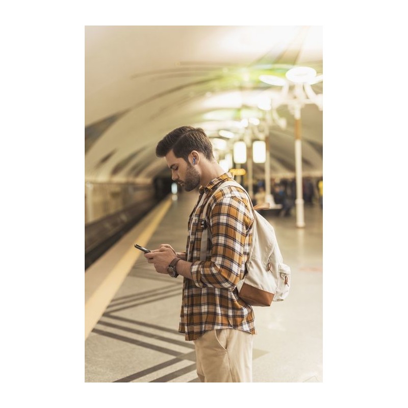 Cellularline Crystal Headset Wireless In-ear Calls Music Bluetooth Blue