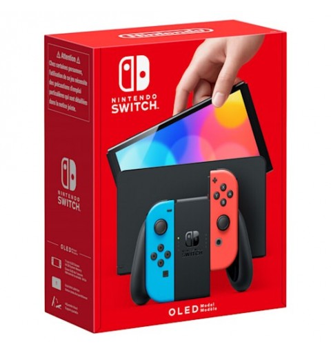 Nintendo Switch (modello Oled) Rosso neon Blu neon, schermo 7 pollici