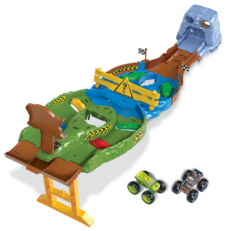 Hot Wheels Monster Trucks Wreckin' Raceway Playset