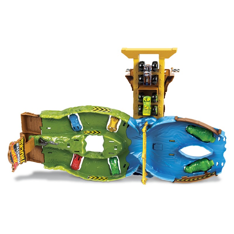 Hot Wheels Monster Trucks Wreckin' Raceway Playset