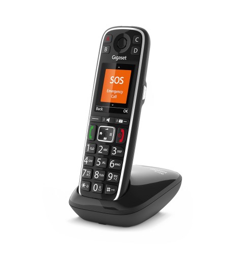 Gigaset E720 Analoges DECT-Telefon Anrufer-Identifikation Schwarz