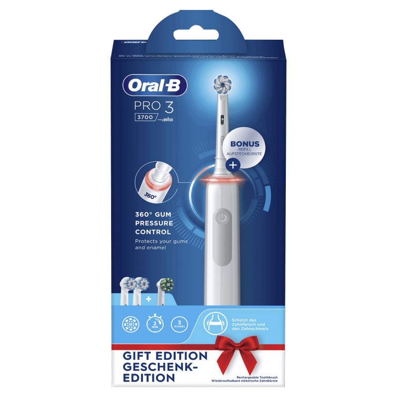 Oral-B PRO 3 3700 Adult Rotating-oscillating toothbrush White