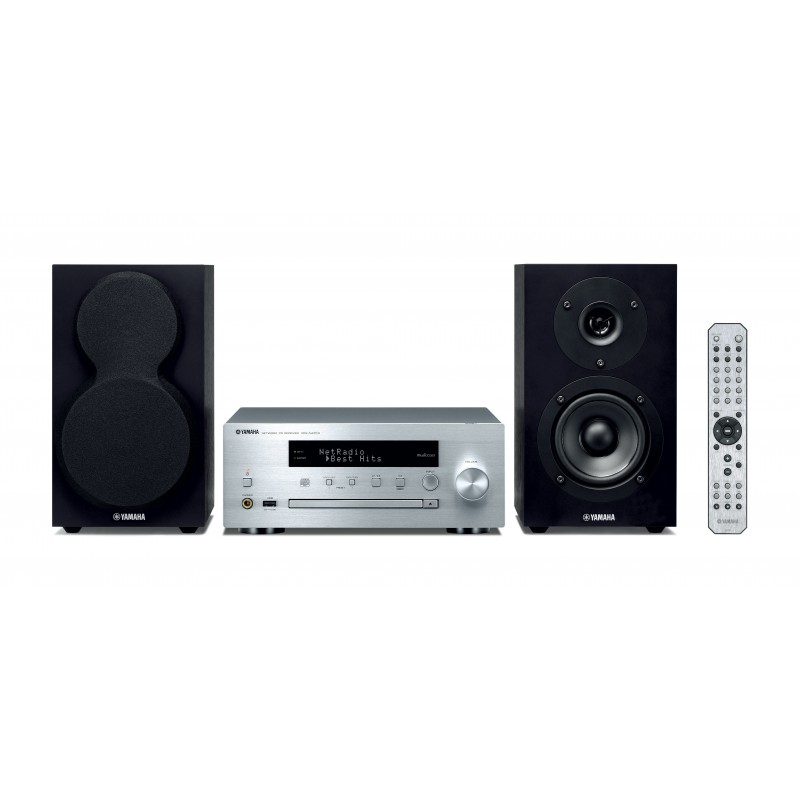 Yamaha MCR-N470D Microcadena de música para uso doméstico 44 W Negro, Plata