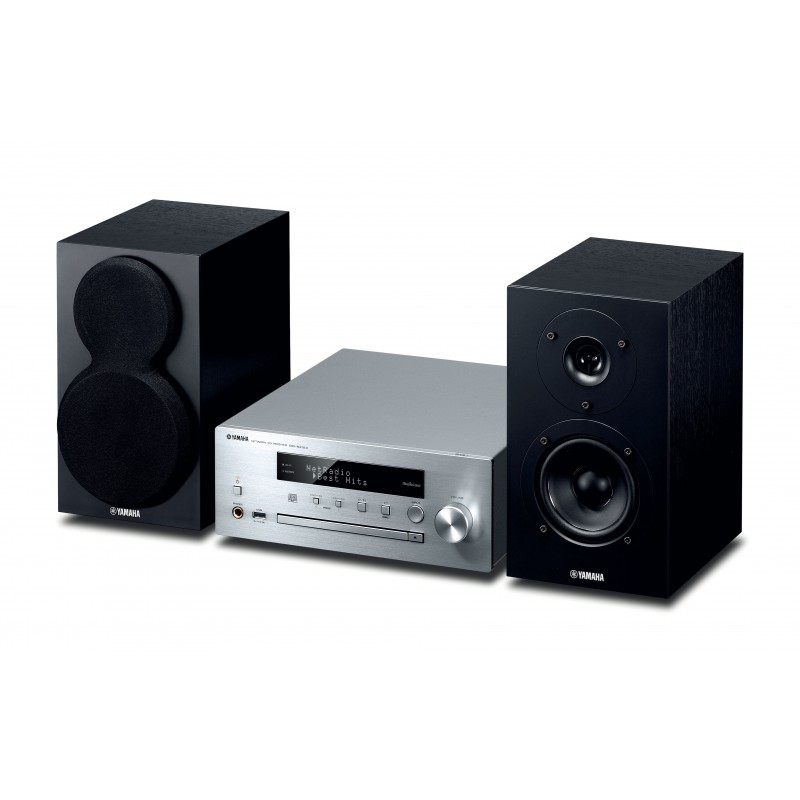 Yamaha MCR-N470D Microsistema audio per la casa 44 W Nero, Argento